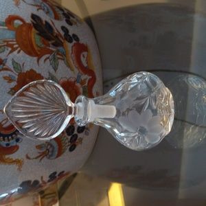 2 piece Princess House Christal au plumb perfume bottle